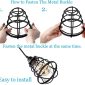 Adjustable Hanging Cage Industrial Pendant Light install