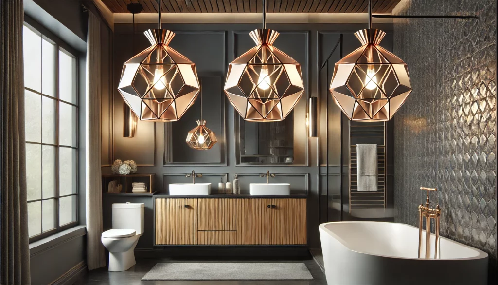 Bathroom Bold Pendant Design Ideas - 03