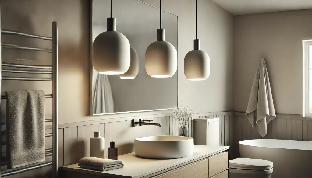 Bathroom Minimalist Pendants Look Ideas - 05