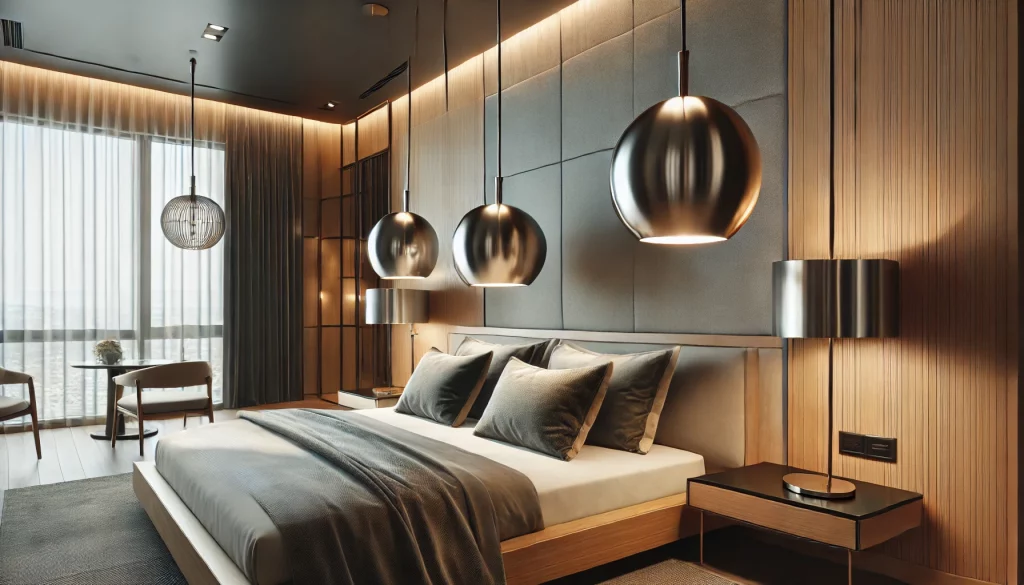 Bedroom With Bedside Pendant Ideas - 02