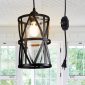 Dimmable Industrial Plug in Kitchen Pendant Light 1light plug