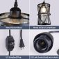 Dimmable Industrial Plug in Kitchen Pendant Light 1light plug details