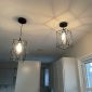 Farmhouse Pendant Light with Glass Shade kitchen1