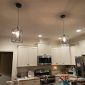 Farmhouse Pendant Light with Glass Shade kitchen2