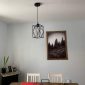 Farmhouse Pendant Light with Glass Shade living room