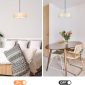 Light Drum Pendant Light Fixture Stylish Adjustable Hanging Light 3