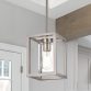 Modern Pendant Kitchen Lighting with Clear Glass Shade ceiling mount