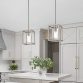 Modern Pendant Kitchen Lighting with Clear Glass Shade kitchen