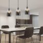 Sleek Modern Hanging Light Black Glass Pendant Design 5